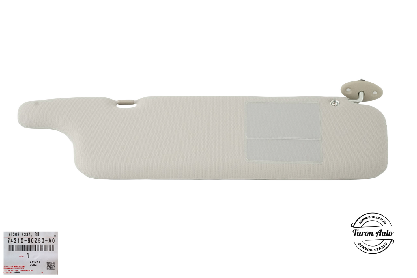 Sun Visor for Toyota LandCruiser - Right Ivory - 74310-60250-A0