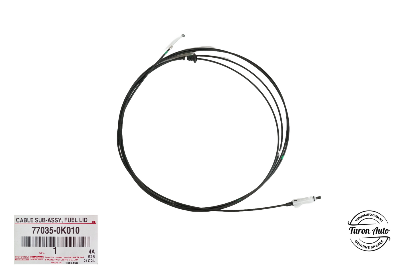 Fuel Tank Filler Flap Release Cable for Toyota Hilux - 77035-0K010